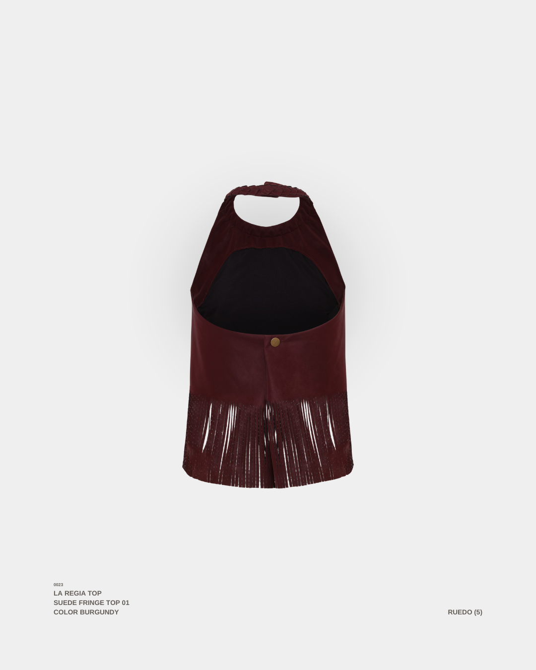 "LA REGIA" TOP BURGUNDY