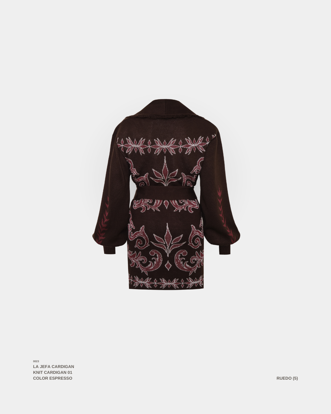 "LA JEFA" CARDIGAN ESPRESSO