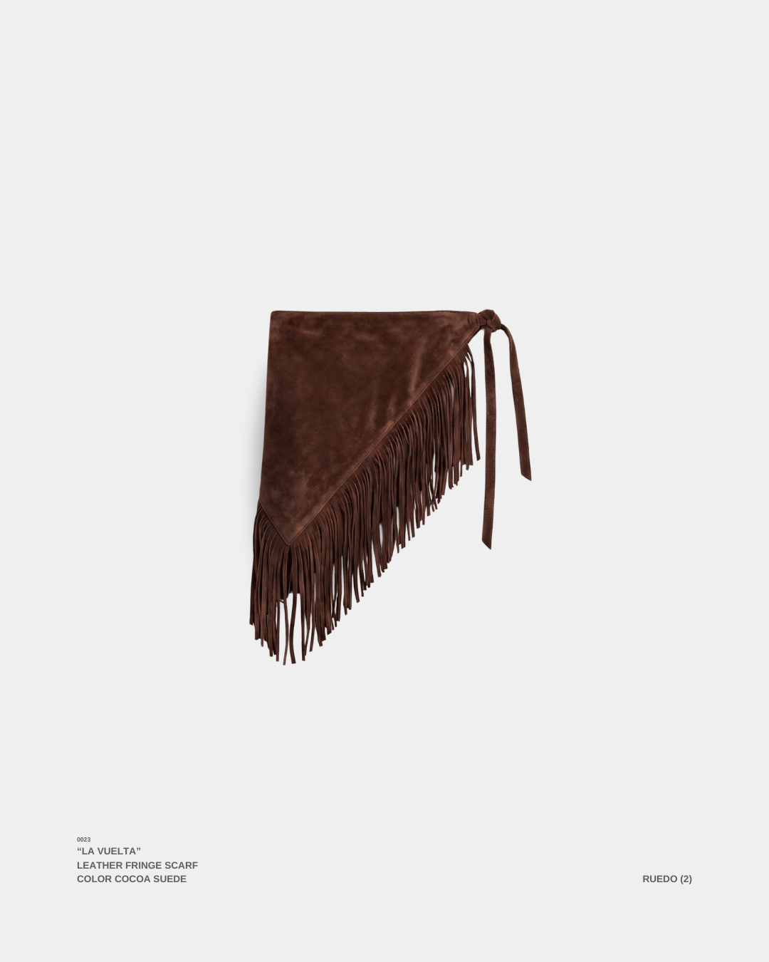 "LA VUELTA" FRINGE SCARF COCOA