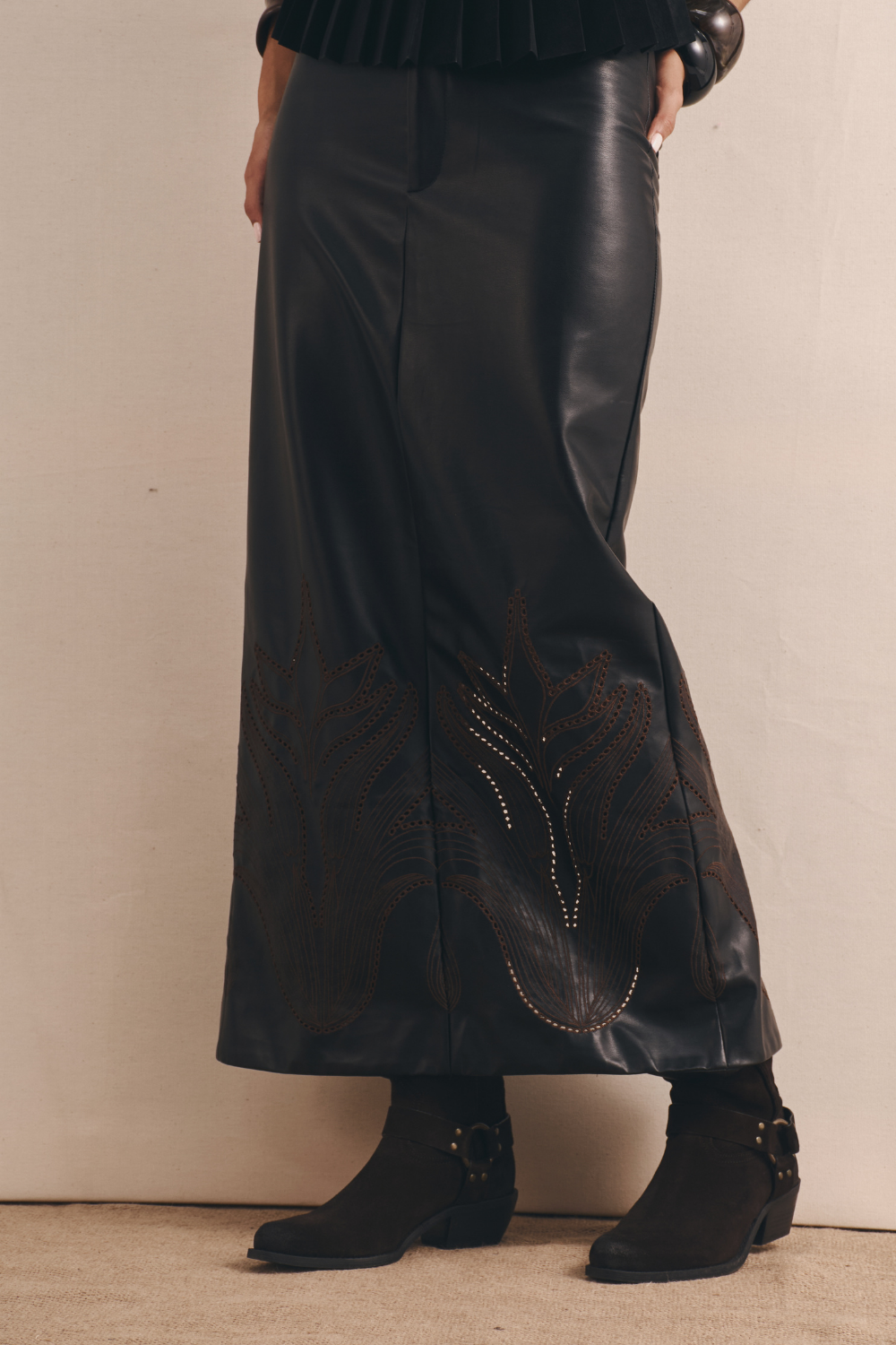 "LA FINA" SKIRT MIDNIGHT