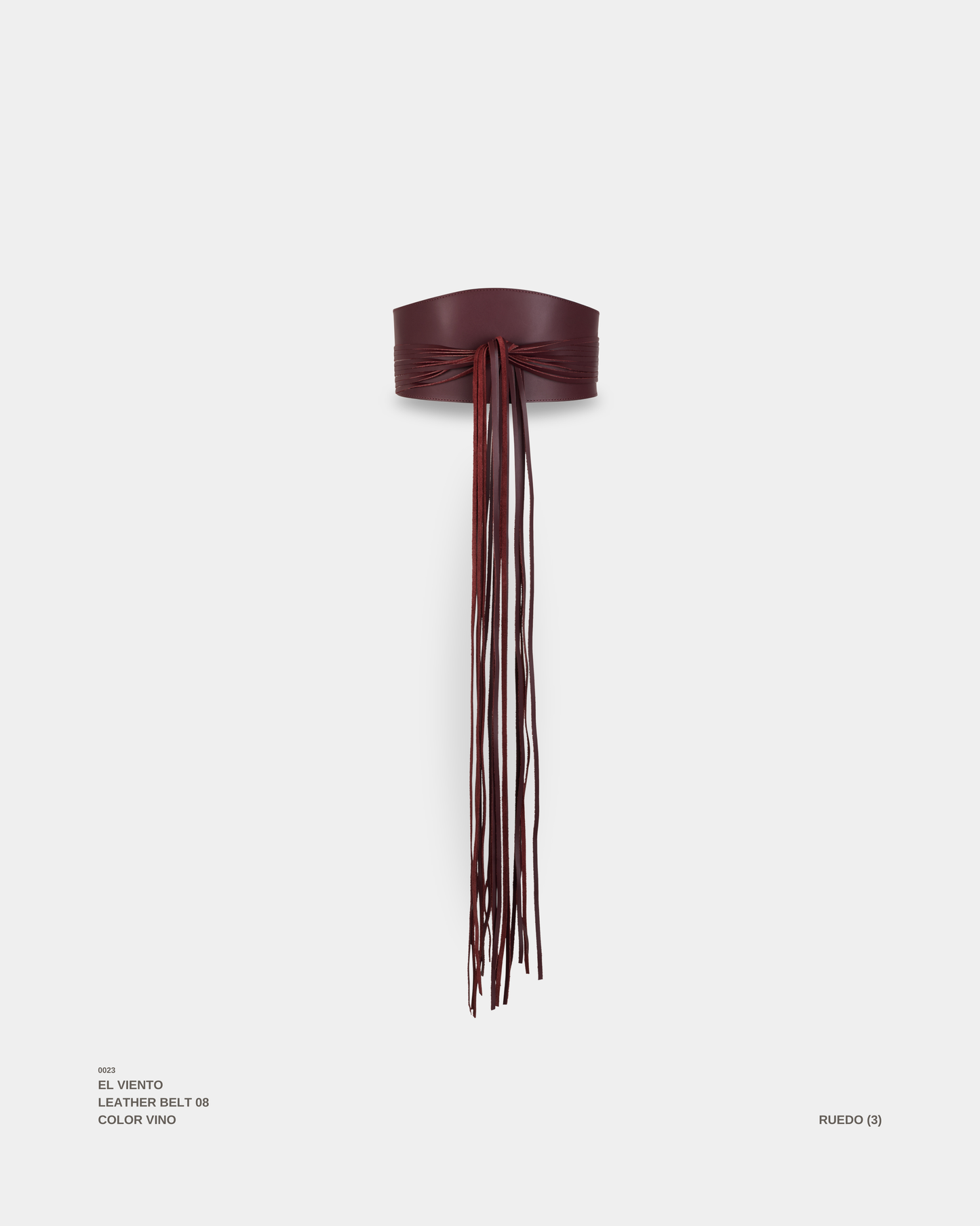 "EL VIENTO" BELT VINO