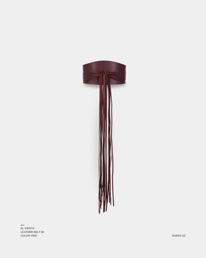 "EL VIENTO" BELT VINO