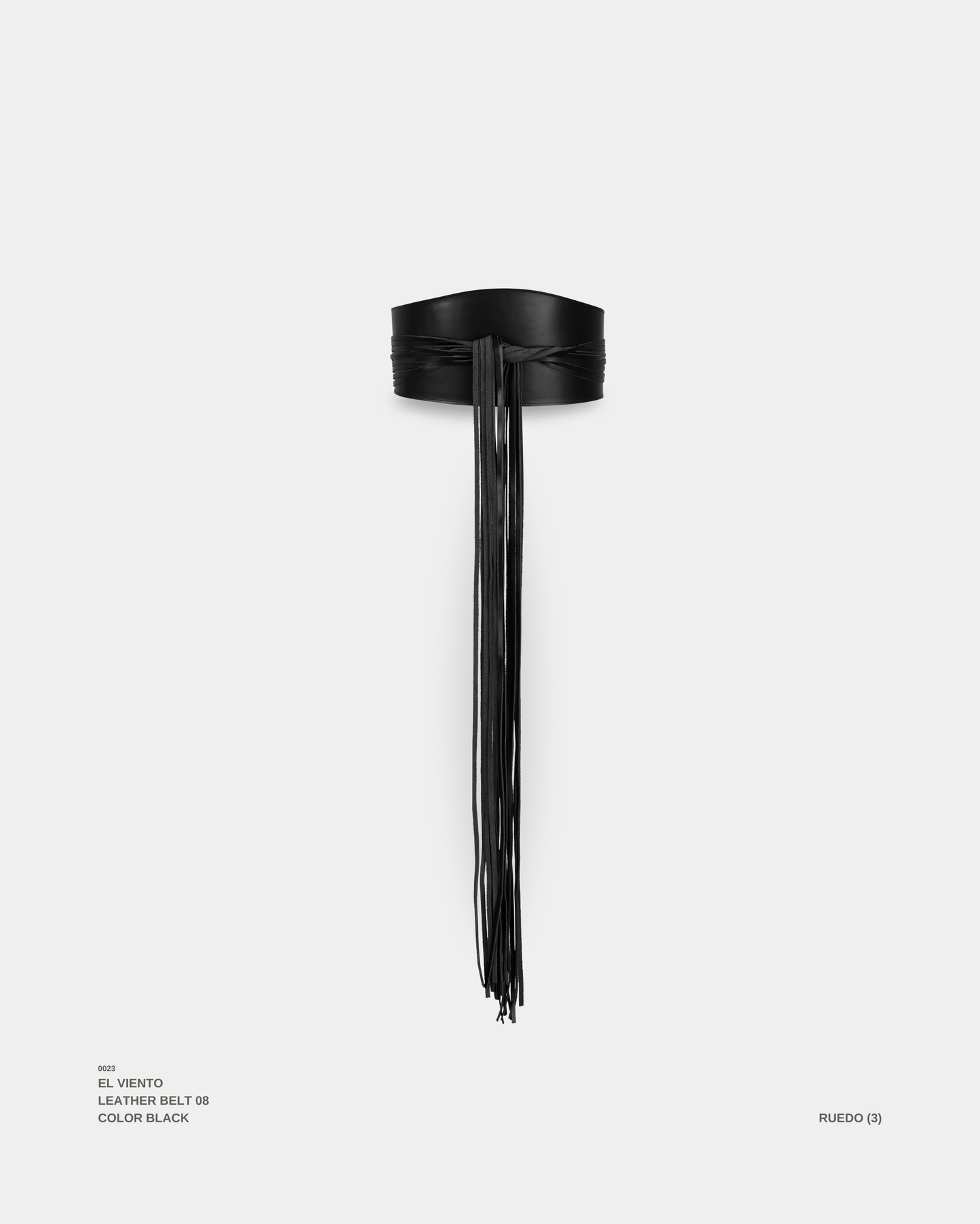 "EL VIENTO" BELT NEGRO