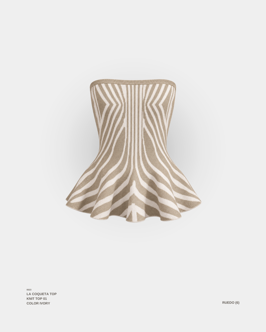 "LA COQUETA" TOP IVORY