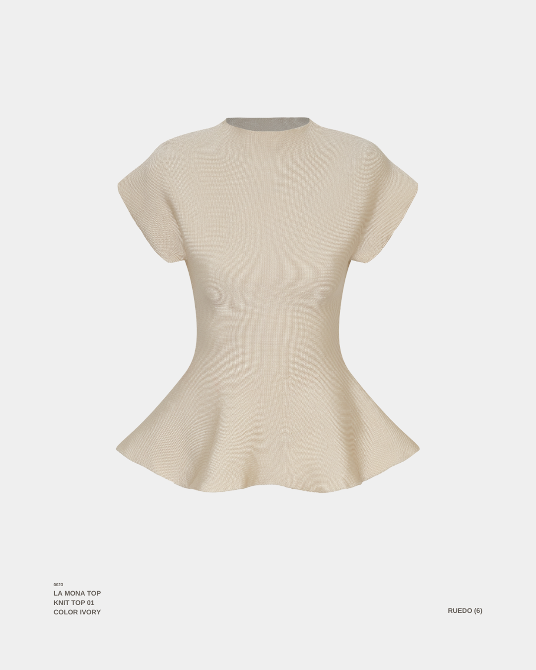"LA MONA" TOP IVORY
