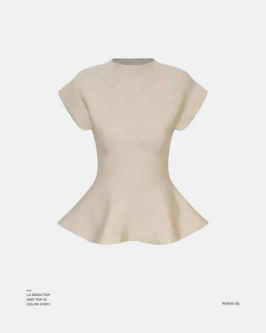"LA MONA" TOP IVORY