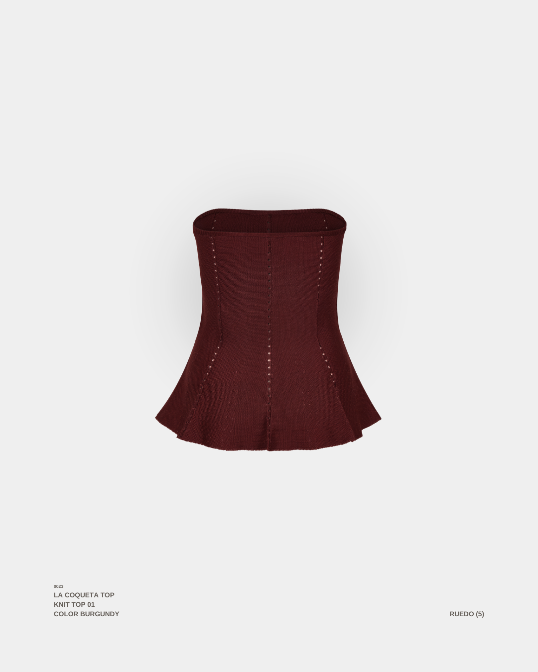 La Coqueta Top Burgundy