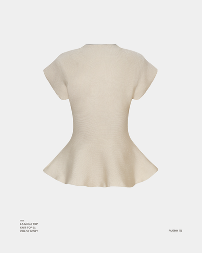 "LA MONA" TOP IVORY