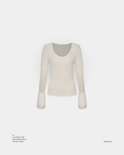 La Guapa Top Ivory