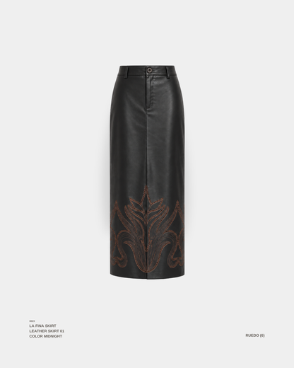 "LA FINA" SKIRT MIDNIGHT