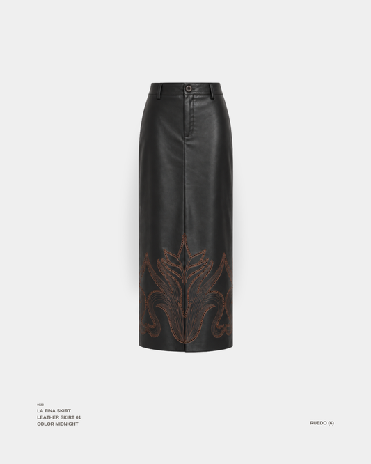 "LA FINA" SKIRT MIDNIGHT