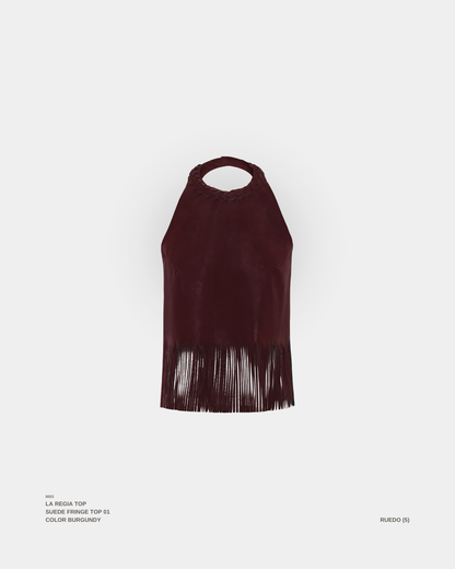 "LA REGIA" TOP BURGUNDY