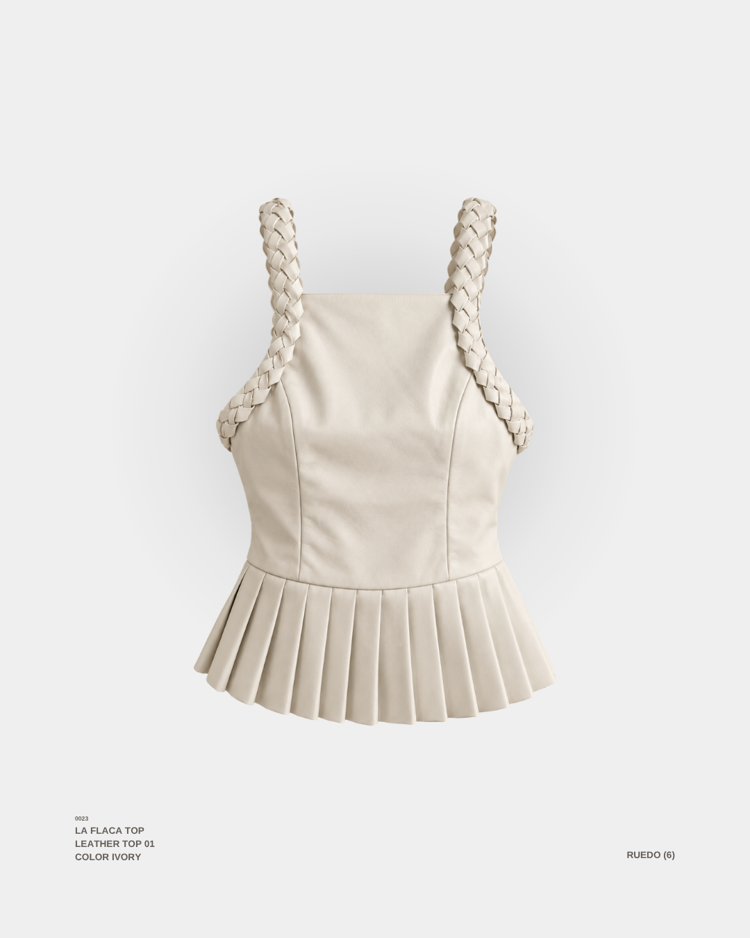 "LA FLACA" TOP IVORY