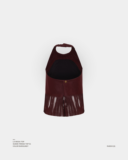 "LA REGIA" TOP BURGUNDY