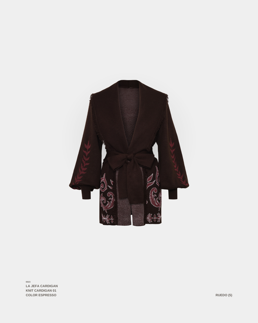La Jefa Cardigan Espresso