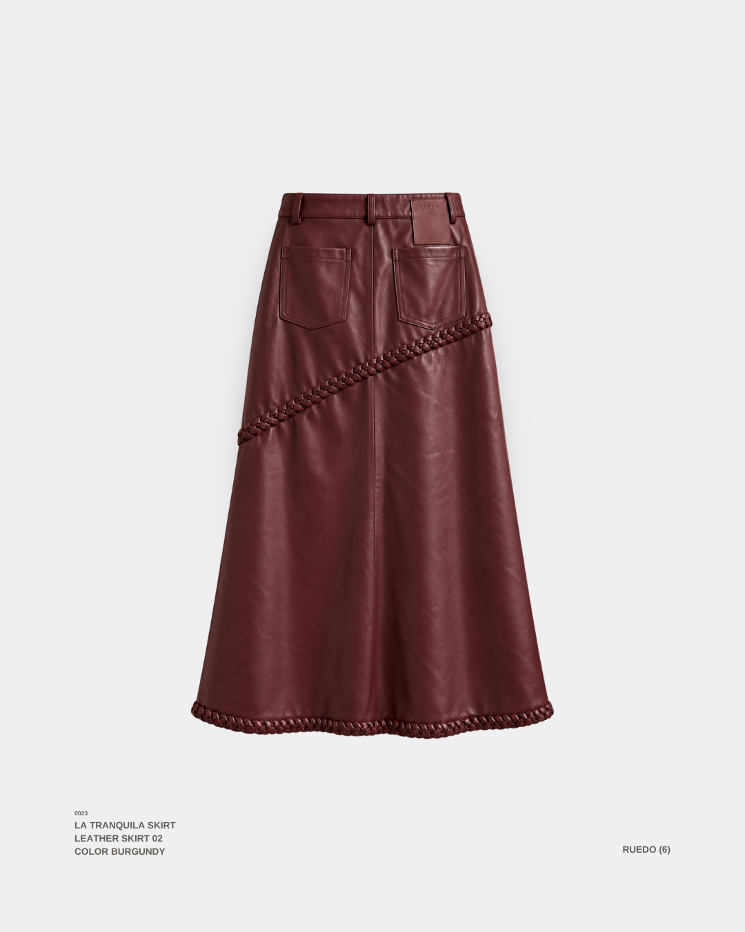 "LA TRANQUILA" SKIRT BURGUNDY