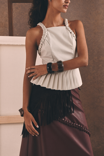 "LA FLACA" TOP IVORY