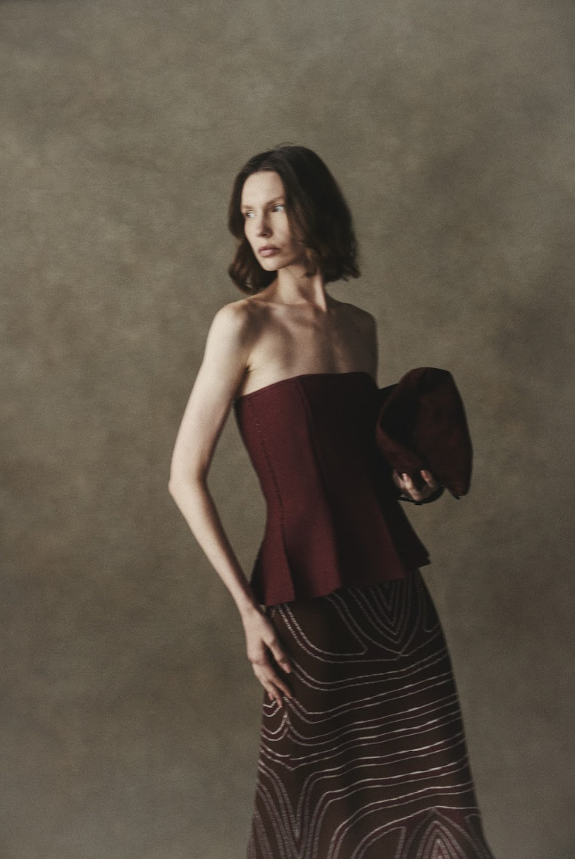 La Coqueta Top Burgundy