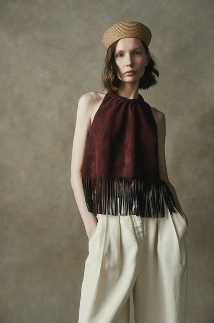 "LA REGIA" TOP BURGUNDY