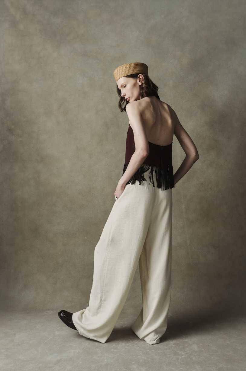 "LA REGIA" TOP BURGUNDY
