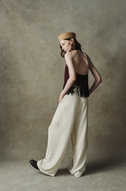 "LA REGIA" TOP BURGUNDY