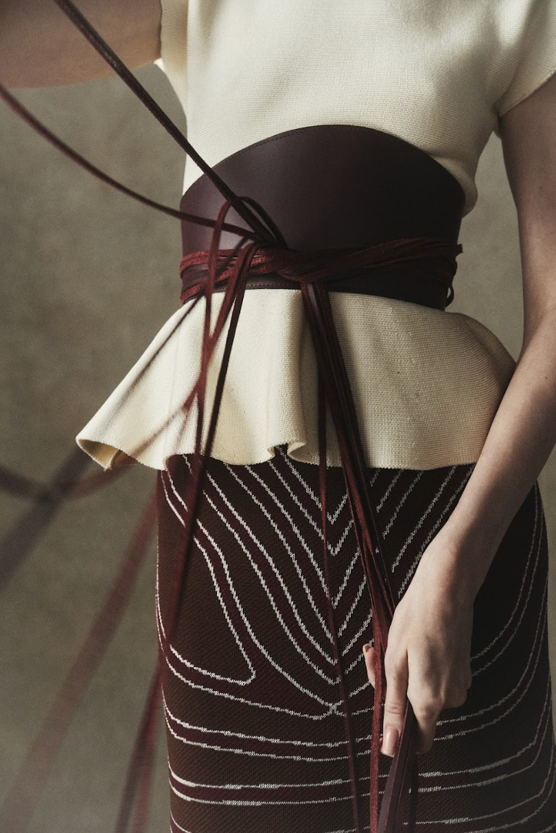 "EL VIENTO" BELT VINO