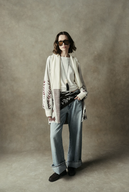 "LA JEFA" CARDIGAN IVORY
