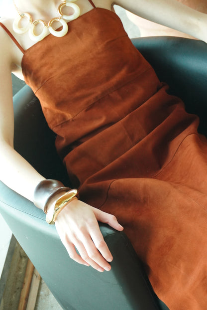 "LA OLA" TERRACOTTA DRESS (PRE-ORDER)