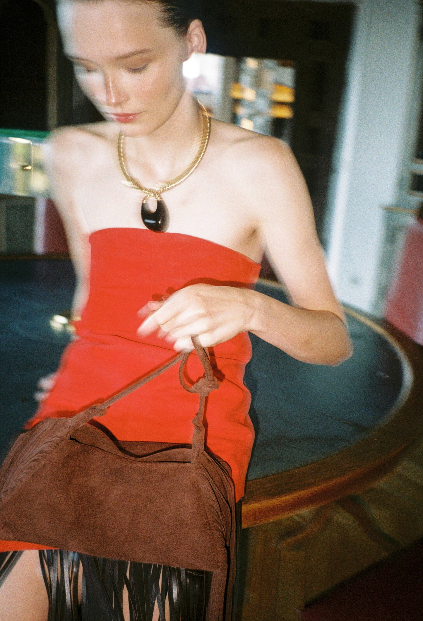 "LA MAREA" SUEDE BAG