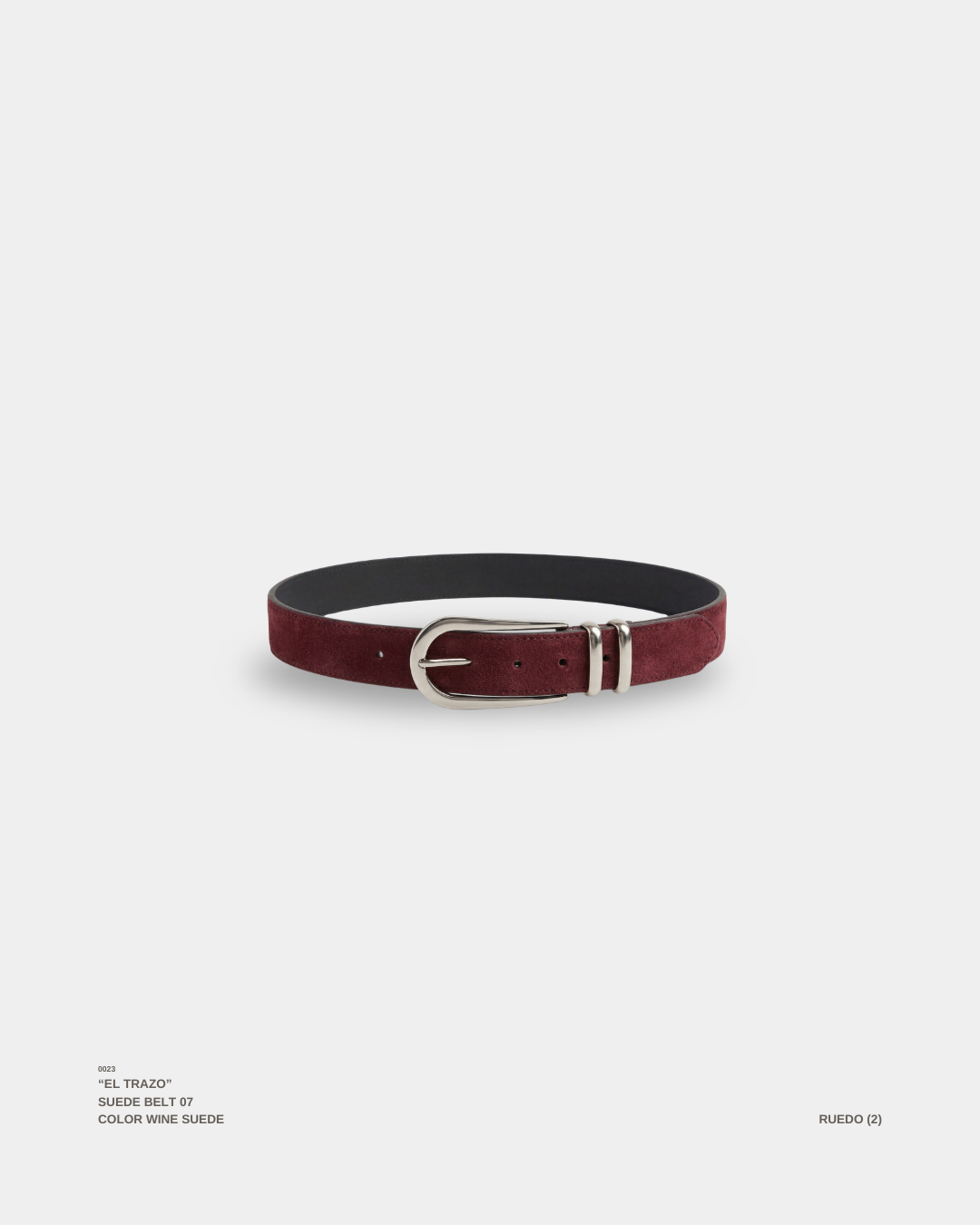 "EL TRAZO" BELT VINO