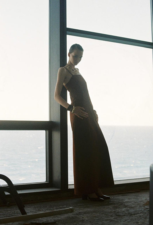 "LA OLA" TERRACOTTA DRESS (PRE-ORDER)